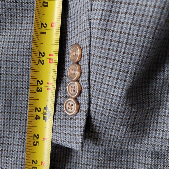 CHAPS  42R Blue Plaid Men's Blazer - Picture 10 of 11